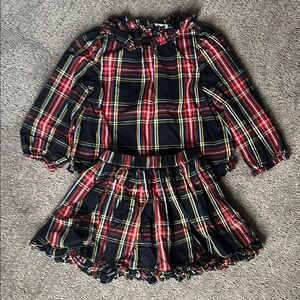 Plaid Two-Piece Set